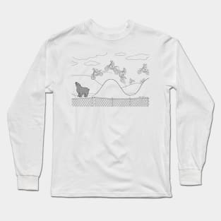 Dumb Bear Motocross Long Sleeve T-Shirt